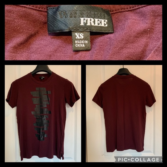 Burgundy Wilfred Free extra small t-shirt. EUC, smoke free - Picture 1 of 4